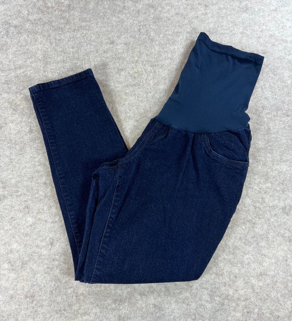 Motherhood Maternity Indigo Blue Super Stretch Skinny Leg Jeans XL Petite